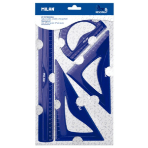 Set geometrie Milan - albastru