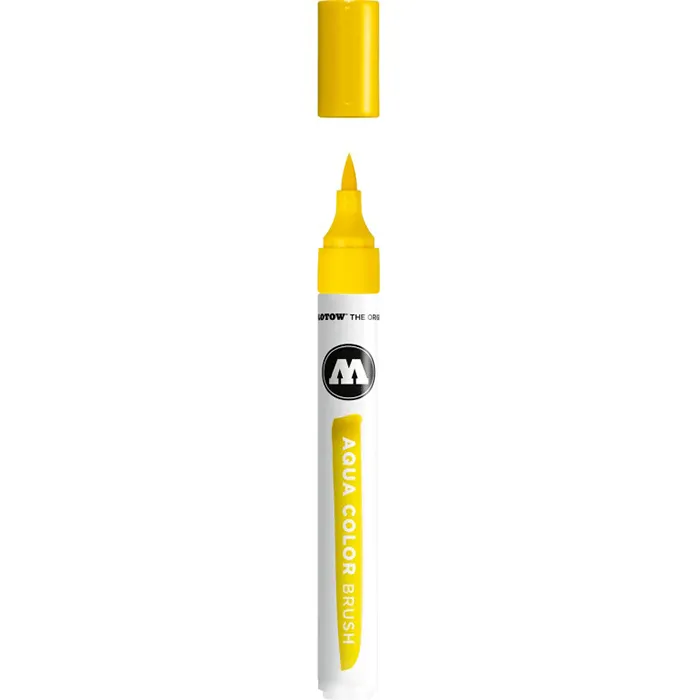 Marker Molotow Aqua Color varf pensula Galben 001 Marker Molotow Aqua Color varf pensula Galben 001