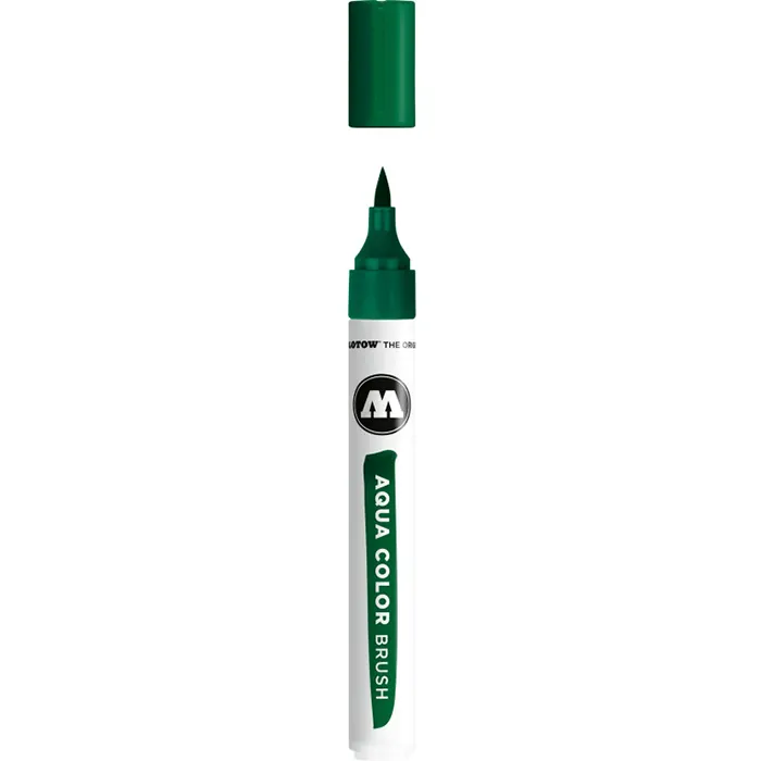 Marker Molotow Aqua Color varf pensula Verde inchis 015 Marker Molotow Aqua Color varf pensula Verde inchis 015