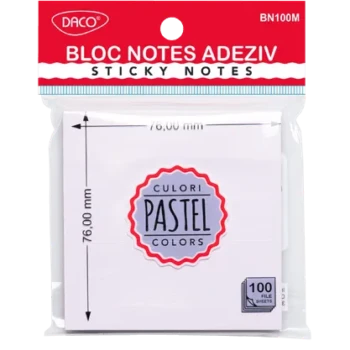 Notes autoadeziv 76x76mm Daco - mov pastel
