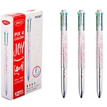 Pix gel 4 culori Daco 0.5 mm