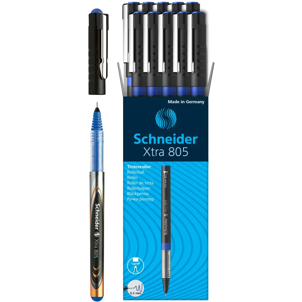 Roller cerneala Schneider Xtra 805 varf subtire 0.5 mm - albastru Roller cerneala Schneider Xtra 805 varf subtire 0.5 mm - albastru