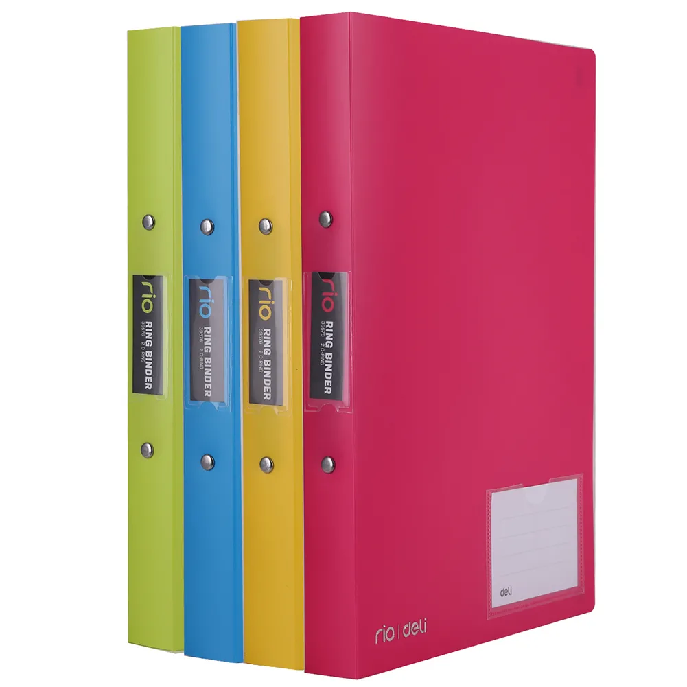 Caiet mecanic flexibil A4 2 inele 25 mm 180 coli - neon Caiet mecanic flexibil A4 2 inele 25 mm 180 coli - neon