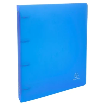 Caiet mecanic flexibil A4 4 inele 275 coli - albastru