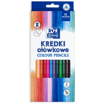 Creioane colorate Oxford 12 culori ascutitoare 2