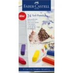 Creioane pastel soft mini Faber-Castell 24 culori