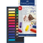 Creioane pastel soft mini Faber-Castell 24 culori 2
