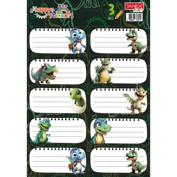 Etichete scolare Dino 30 buc