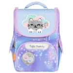 Ghiozdan ergonomic fete Tiger Kitty in Clouds