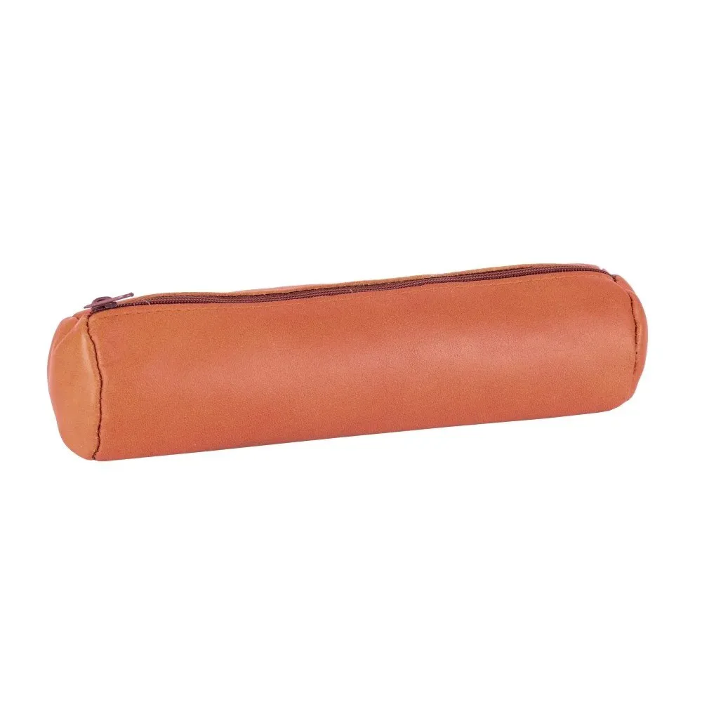 Penar tip etui rotund Oxford, piele, caramel Penar tip etui rotund Oxford, piele, caramel