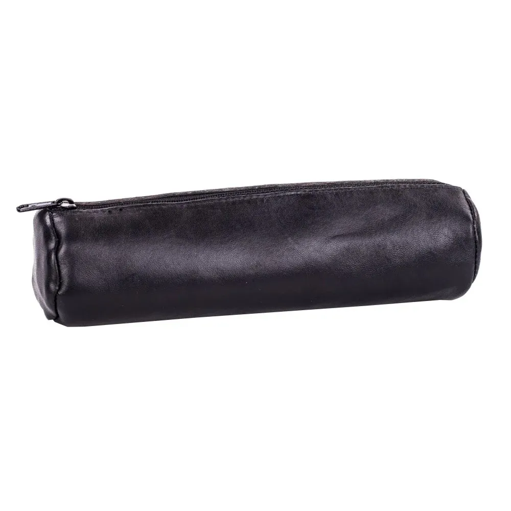 Penar tip etui rotund Oxford, piele, negru Penar tip etui rotund Oxford, piele, negru