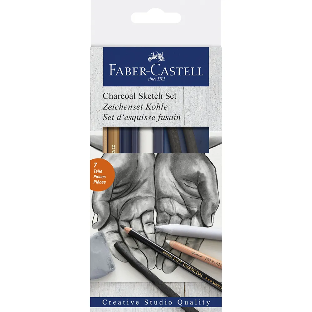 Set desen carbune Faber-Castell Set desen carbune Faber-Castell