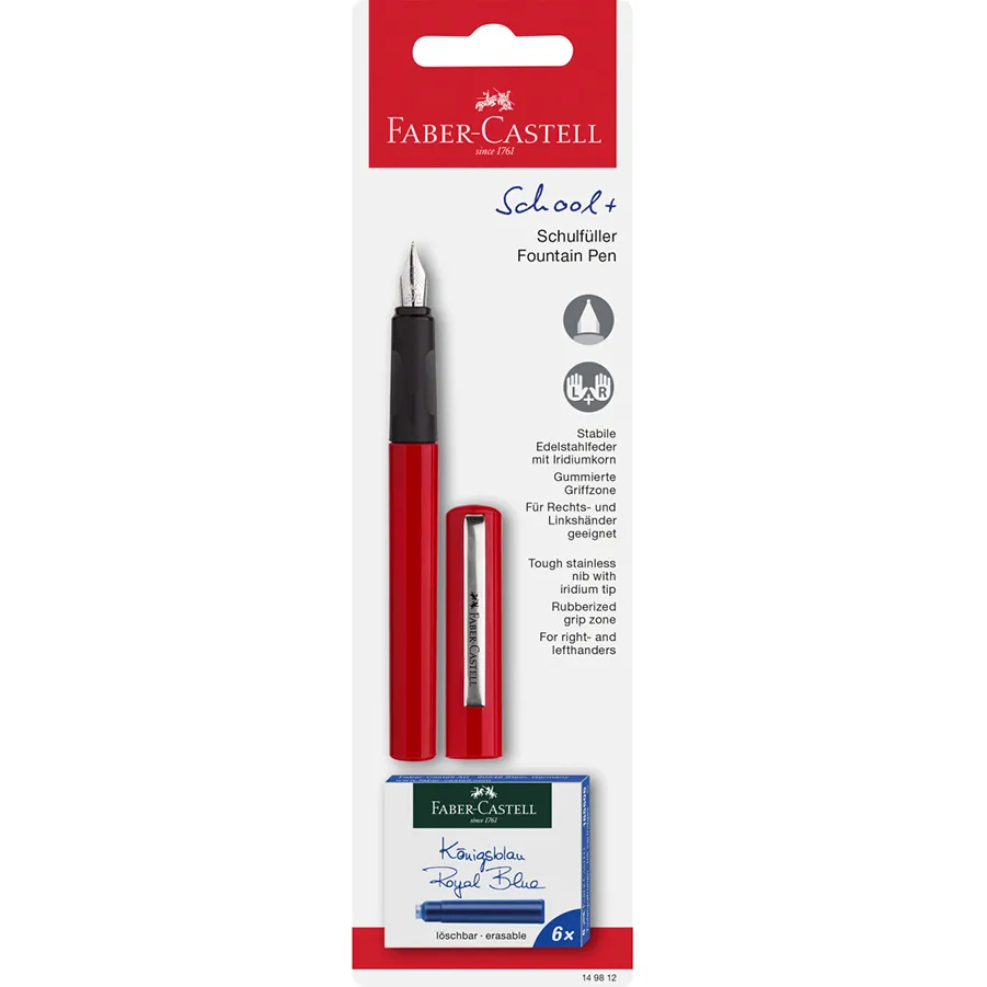 Stilou scolar Faber Castell M - rosu Stilou scolar Faber Castell M - rosu