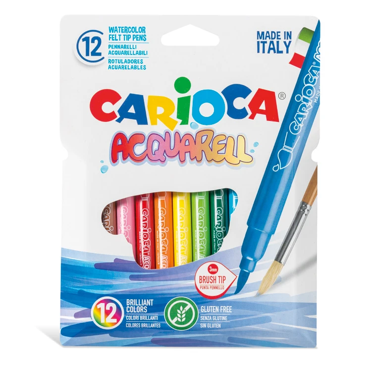Carioci acuarelă Carioca Acquarell 12 culori Carioci acuarelă Carioca Acquarell 12 culori