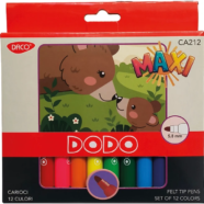 Carioci groase Dodo Maxi Daco 12 culori