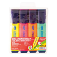 Marker evidentiator Daco Neon 4 culori set