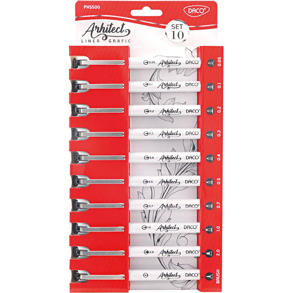 Pix liner grafic Arhitect set 10 Pix liner grafic Arhitect set 10