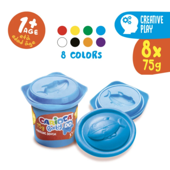 Plastilina usoara Carioca Baby 8x75g 3
